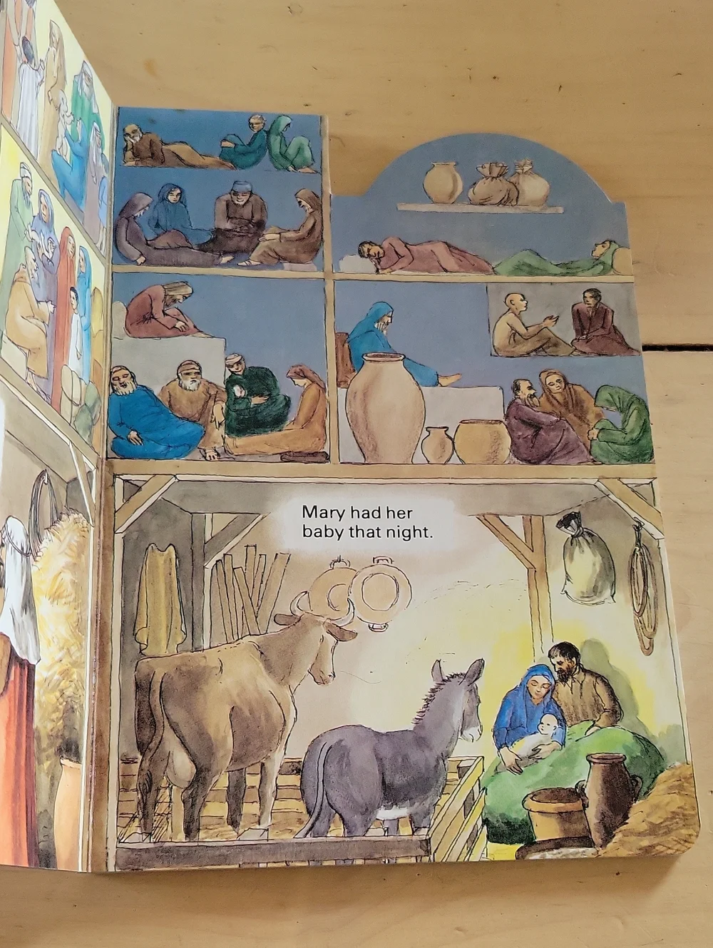 Authentic 1987 The Manger By Pam Mara Boardbook